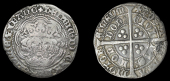 Henry V (1413-1422), Groat, class A, mm. pierced cross pattée with central pellet, ‘emaciated’ bust, nine arcs...