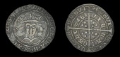 Henry VI (First reign, 1422-1461), Annulet/Rosette-Mascle issue mule, Groat, Calais, mm. crosses II/V, annulets by...
