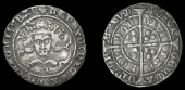 Henry VI (First reign, 1422-1461), Cross-Pellet issue [C], Groat, London, mm. cross IIIb on obv. only, saltire on...