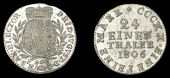 Germany, SAXONY, Frederick August III, Twenty-Fourth Thaler, 1806 sgh, Dresden (KM. 968). Good extremely fine,...