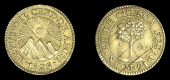 Central American Republic, Half-Escudo, 1825m, Guatemala (KM. 5; F Guatemala 30). Some adjustment marks, otherwise...