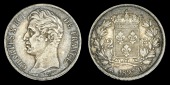 France, Charles X, 2 Francs, 1827h, La Rochelle (Gad. 516; KM. 725.5). About very fine, rare  	£100-120