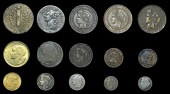 France, Third Republic, 10 Francs, 1907 (Gad. 1017; KM. 846; F 597); together with miscellaneous French coins in...