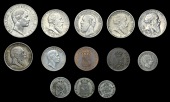 Germany, BADEN, miscellaneous coins in silver (11), base metal (2) [13]. Varied state 	£200-300