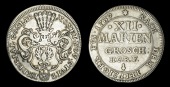 Germany, GOSLAR, Free City, 12 Mariengroschen, 1739hcrf (KM. 110). Cleaned, otherwise very fine, rare 	£100-120