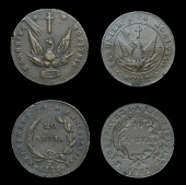 Greece, John Capodistrias, 20 Lepta, 1831 (KM. 11); 10 Lepta, 1828 (KM. 3) [2]. About very fine	£80-100