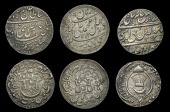 India, AWADH, Muhammad ‘Ali Shah, Rupee, 1256h, year 4 (KM. 316.2); Amjad ‘Ali Shah, Rupee, 1262h, year 4 (KM....