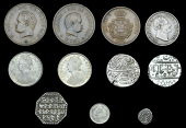 India, Miscellaneous Indian coins in silver (8), base metal (3) [11]. Varied state 	£100-120