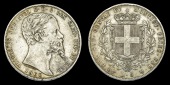 Italy, SARDINIA, Victor Emanuel II, 5 Lire, 1860b, Turin (MIR 1057t; Dav. 137). About very fine, rare 	£100-120