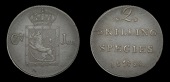 Norway, Carl XIV Johan, 2 Skilling, 1828, Kongsberg (NM 53; KM. 295). Good very fine 	£100-120