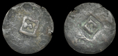 Virgin Islands – Tortola, Issues c. 1800+, Black Dogg, a plain copper flan, one side crudely countermarked with...