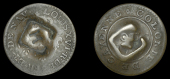 Virgin Islands – Tortola, Issues c. 1800+, Black Dogg, a Cayenne 2 Sous (possibly genuine), 1789a, obv....