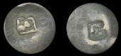 Virgin Islands – Tortola, Issues c. 1800+, Black Dogg, a counterfeit Cayenne 2 Sous, rev. countermarked with very...