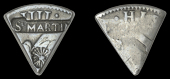 St. Maarten, Dutch Administration, c. 1817, Eighteen Stuivers, a lightweight cut fifth of a Charles IIII,...