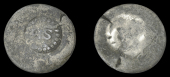 St. Maarten, Authority of January 1798, One Stuiver, a Denmark, Two Skillings, obv. countermarked stm raised within...