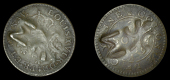 St. Maarten, Dutch-French Administration: Authority of January 1798, One Stuiver, a counterfeit Cayenne 2 Sous,...