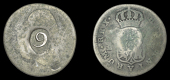 St Bartholomew (St Barts), Issues post-1821, Nine Stuivers, a Charles III, Spanish Réal, Madrid, obv. countermarked...