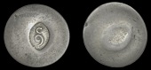St Bartholomew (St Barts), Issues post-1821, Nine Stuivers, a Spanish-American Réal, one side countermarked c/9...