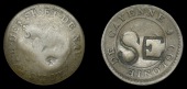 St Eustatius (Statia), Authority of December 1797, One Stuiver, a contemporary counterfeit Cayenne 2 Sous, rev....