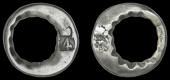Dominica, Authority of August 1813, Four Bitts (valued at Three Shillings), a circular centre segment from a Twelve...