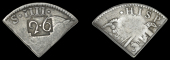 Dominica, Authority or evidence not traced, Two Shillings and Sixpence (authority not traced; presumed c. 1816-18),...