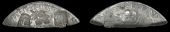 St Lucia, Issues of c. 1800-01, Six Escalins, contemporary counterfeit, a very lightweight cut half-segment of a...