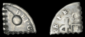 St Lucia, Authority not traced, c. post-October 1811, One Escalin (15 Sols) a contemporary counterfeit, Charles III,...