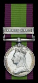 Afghanistan 1878-80, 1 clasp, Ahmed Khel (3652 Gunr. G. Sparks 11/11th. Bde. R.A.) number partially officially...