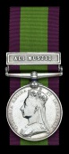 Afghanistan 1878-80, 1 clasp, Ali Musjid (627. Pte. T. Mc.Coy. 10th. Rl. Hussars.) good very fine	 £180-220