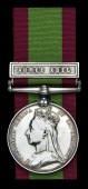 Afghanistan 1878-80, 1 clasp, Ahmed Khel (15,B/136, Pte. E. Ellen, 59th. Foot) minor scratches to obverse field,...