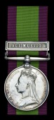 Afghanistan 1878-80, 1 clasp, Ali Musjid (12 Bde./578 Pte. J. Hurley 81st. Foot.) edge bruise, good very fine	 £180-220