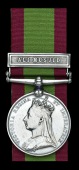 Afghanistan 1878-80, 1 clasp, Ali Musjid (2473, Pte. G. Bourne, 4th. Bn. Rifle Bde.) light contact marks, very fine	...