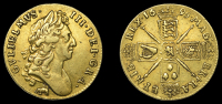 William III (1694-1702), Guinea, 1695, first bust, elephant and castle (MCE 175; S 3459). Nearly very fine,...