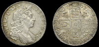 William III (1694-1702), Halfcrown, 1701, plumes, edge decimo tertio (ESC 1052 [567]; S 3496). Small metal flaw on...