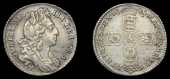 William III (1694-1702), Sixpence, 1696y, first bust, large crowns, early harp (ESC 1294 [1540]; S 3526). Nearly...