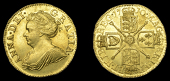 Anne (1702-1714), Half-Guinea, 1710 (MCE 233; S 3575). Minor hairlining, otherwise extremely fine, reverse better	...