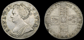 Anne (1702-1714), Crown, 1708e, second bust, edge septimo (ESC 1356 [106]; S 3600). Edge flaw at 10 o’clock (and...