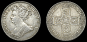 Anne (1702-1714), Halfcrown, 1703, plain, edge tertio (ESC 1357 [568]; S 3579). Nearly very fine, very rare	...