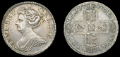 Anne (1702-1714), Halfcrown, 1707, edge septimo (ESC 1366 [574]; S 3604). Good very fine or better, toned	 £300-£400