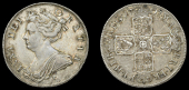 Anne (1702-1714), Halfcrown, 1707e, edge sexto (ESC 1379 [575]; S 3605). Good very fine or better	 £200-£300
