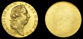 George III (1760-1820), Pre-1816 issues, A uniface trial by T. Pingo, undated [c. 1767], in gold, for a...