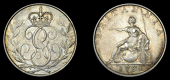 George III (1760-1820), Pre-1816 issues, Pattern Sixpence 1791, by J.-P. Droz, in silver, crowned cypher within...