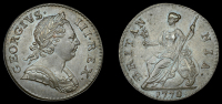 George III (1760-1820), Pre-1816 issues, Halfpenny, 1772, rev. B (BMC 902; S 3774). Extremely fine or better	...