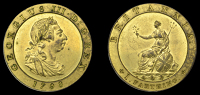 George III (1760-1820), Pre-1816 issues, Restrike Pattern Farthing, 1798, by W.J. Taylor from dies by C.H. Küchler,...