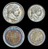 George III (1760-1820), New coinage, Shilling 1816, Sixpence, 1819 (ESC 2140, 2201 [1228, 1636]; S 3790-1) [2]....