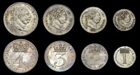 George III (1760-1820), New coinage, Maundy set, 1818 (ESC 2241 [2423]; S 3792) [4]. Nearly extremely fine	 £150-200