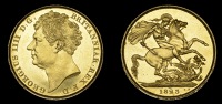 George IV (1820-1830), Two Pounds, 1823, edge iv (S 3798). A few surface marks, otherwise good extremely fine with...