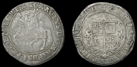Charles I (1625-1649), Tower mint, Halfcrown, Gp I, type 1a3, mm. cross Calvary, first horseman, housings decorated,...