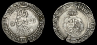 Charles I (1625-1649), Dovey Furnace mint, Groat, mm. crown, plume above scroll-garnished shield, 1.91g/11h (SCBI...
