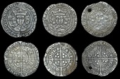 Henry VI (First reign, 1422-1461), Pinecone-Mascle issue, Groat, Calais, mm. crosses IIIb/V, pinecone after posvi...